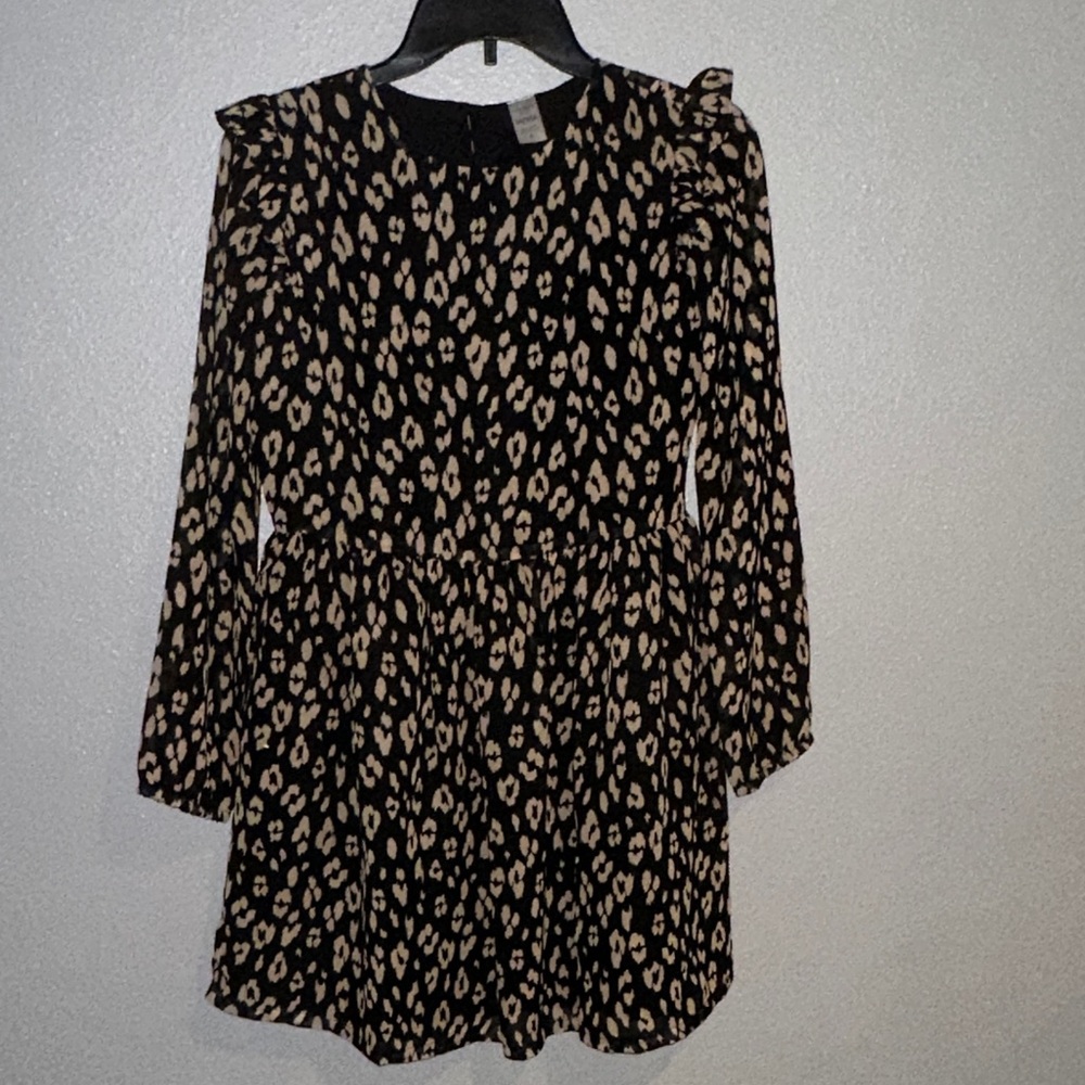 Carter's Black and Tan Animal Print Dress